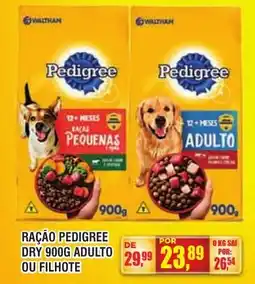 Zebu Carnes Supermercados Raão pedigree dry 900g adulto ou filhote oferta