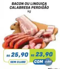 Prezunic Bacon ou linguiça calabresa perdigão oferta