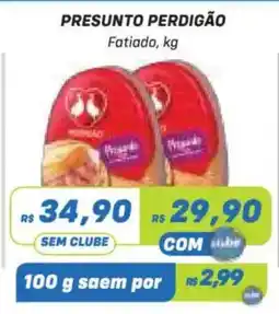 Prezunic Presunto perdigão fatiado kg oferta