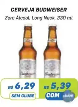 Prezunic Cerveja budweiser zero álcool long neck oferta