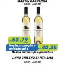 Prezunic vinho chileno santa ema oferta
