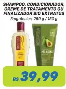 Prezunic Shampoo, condicionador, creme de tratamento ou finalizador bio extratus oferta