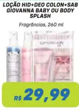 Prezunic Loção hid+deo colon+sab giovanna baby ou body splash oferta
