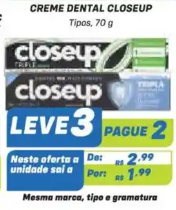 Prezunic creme dental closeup oferta