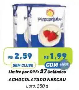 Prezunic achocolatado nescau oferta
