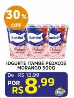 Pinheiro Supermercado Iogurte itambé pedaços morango oferta