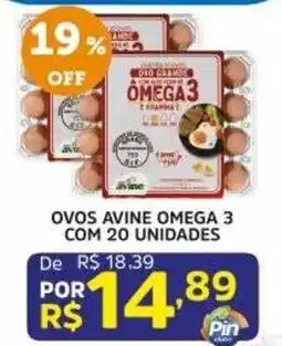 Pinheiro Supermercado ovos avine omega 3 oferta