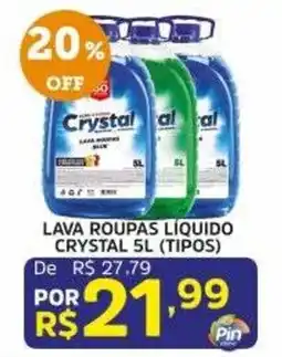 Pinheiro Supermercado Lava roupas liquido crystal 5l (tipos) oferta