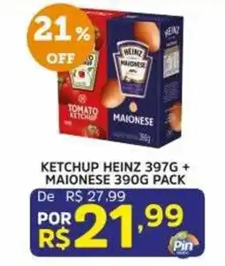 Pinheiro Supermercado ketchup heinz + maionese heinz oferta