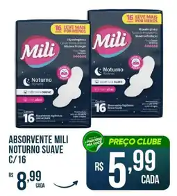 Rede Parceria Absorvente mili noturno suave oferta