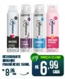 Rede Parceria Desodorante monange fragrancias 150ml oferta