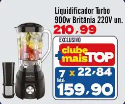Rede Top Liquidificador turbo 900w britânia 220v un. oferta