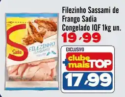 Rede Top Filezinho sassami de frango sadia oferta