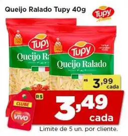 Rede Vivo Queijo Ralado Tupy oferta