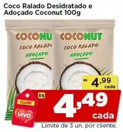 Rede Vivo Coco ralado desidratado e adoçado coconut oferta