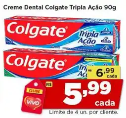 Rede Vivo Creme Dental Colgate Tripla Ação oferta