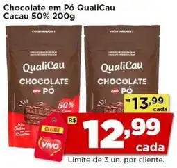 Rede Vivo Chocolate em pó qualicau cacao 50% oferta