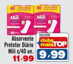 Rede Top Absorvente Protetor Diário Mili oferta