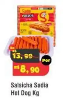 Royal Supermercados Salsicha Sadia Hot Dog Kg oferta