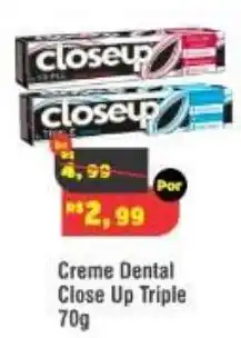 Royal Supermercados Creme Dental Close Up Triple oferta