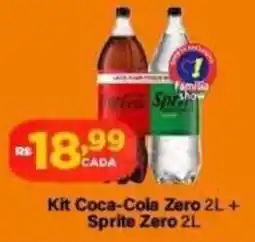 Super Show Kit Coca-Cola Zero 2L + Sprite Zero 2L oferta