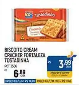 Supermercado Guará Biscoito cream cracker fortaleza tostadinha oferta