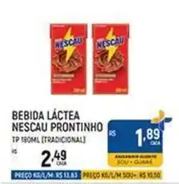 Supermercado Guará Bebida Láctea Nescau Prontinho oferta