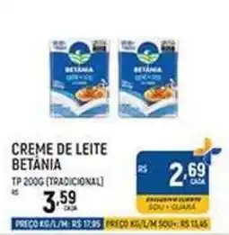 Supermercado Guará Creme de leite betânia oferta