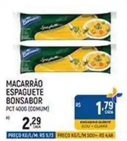 Supermercado Guará Macarrão espaguete bonsabor oferta