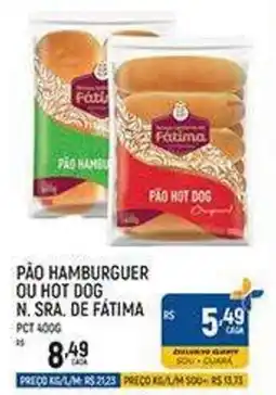 Supermercado Guará Pão hamburguer ou hot dog n. sra. de fátima oferta