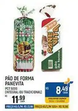 Supermercado Guará Pão de forma panevita oferta