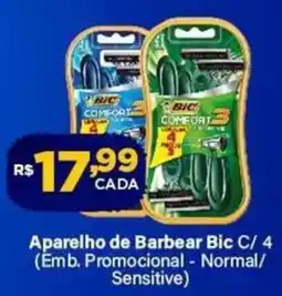 Super Show Aparelho de Barbear Bic C/ 4 oferta