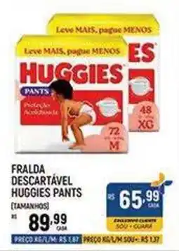 Supermercado Guará Fralda descartável huggies pants oferta