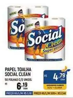 Supermercado Guará Papel toalha social clean oferta