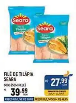 Supermercado Guará Filé de tilápia seara oferta