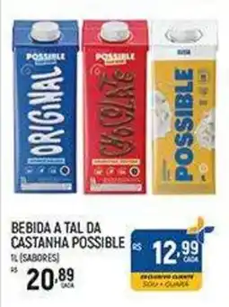 Supermercado Guará Bebida a tal da castanha possible oferta