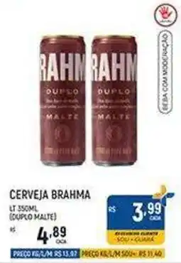 Supermercado Guará Cerveja brahma oferta