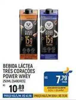 Supermercado Guará Bebida láctea três corações power whey oferta