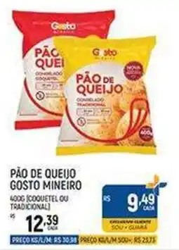 Supermercado Guará Pão de queijo gostão mineiro oferta