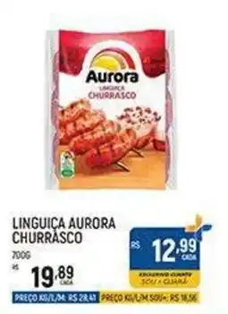 Supermercado Guará Linguiça aurora churrasco oferta