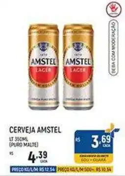 Supermercado Guará Cerveja amstel oferta