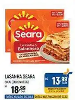 Supermercado Guará Lasanha seara oferta
