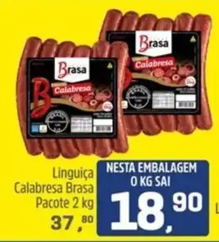 Linguiça calabresa brasa