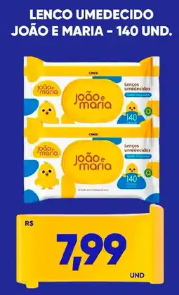 Tatico lenço umedecido joão e maria oferta