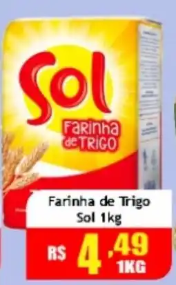 Supermercado Kibe Farinha de Trigo Sol oferta