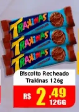 Supermercado Kibe Biscoito recheado trakinas oferta