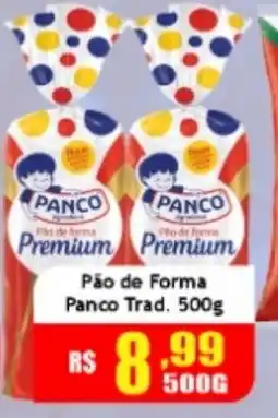 Supermercado Kibe Pão de Forma Panco Trad. Premium oferta