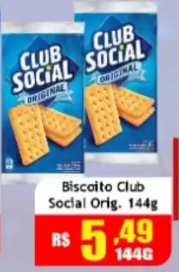 Supermercado Kibe Biscoito club social orig oferta