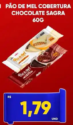 Tatico Pão de mel cobertura chocolate sagra oferta