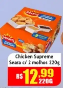 Supermercado Kibe Chicken supreme seara c/ 2 molhos oferta